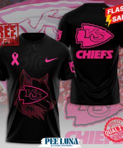 Kansas City Chiefs x Breast Cancer Awareness 3D Apparel T-Shirt PLU 166