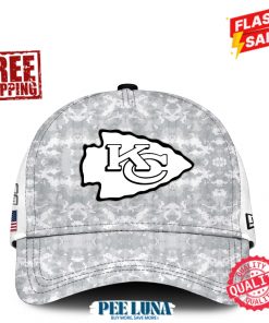 Men’s Nike Arctic Camo Kansas City Chiefs 2024 Salute to Service Club Fleece Pullover Cap