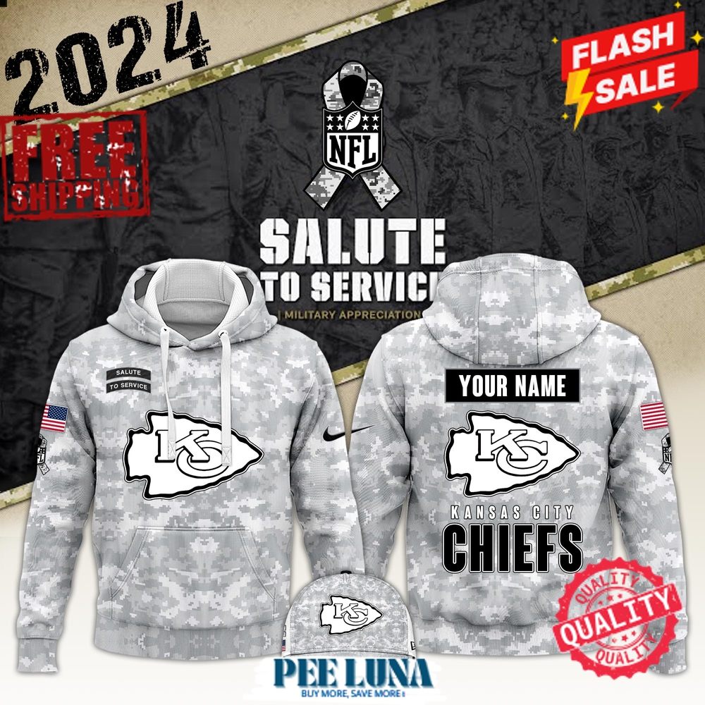 Men’s Nike Arctic Camo Kansas City Chiefs 2024 Salute to Service Club Fleece Pullover Hoodie