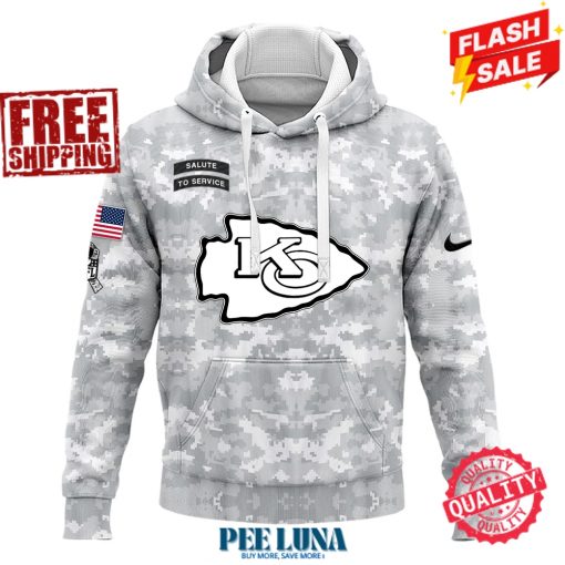 Men’s Nike Arctic Camo Kansas City Chiefs 2024 Salute to Service Club Fleece Pullover Hoodie