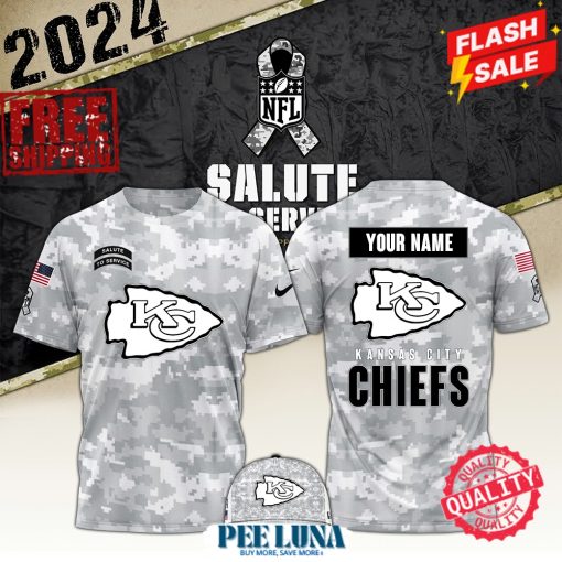 Men’s Nike Arctic Camo Kansas City Chiefs 2024 Salute to Service Club Fleece Pullover T-shirt