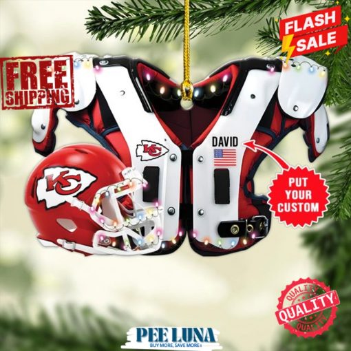 Personalized Kansas City Chiefs Custom Shape 1-sided Acrylic Ornament – PLU 158