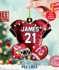 Personalized Kansas City Chiefs Custom Shape 2-sided Acrylic Ornament – PLU 157