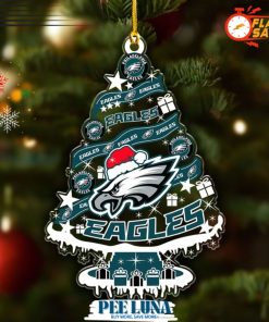 Philadelphia Eagles Custom Shape Clear 1-sided Acrylic Ornament