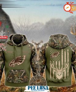 Philadelphia Eagles NFL x Hunting Limited Edition Hoodie 2024 PLU 256