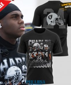 RAIDERS CHARLES WOODSON T SHIRT