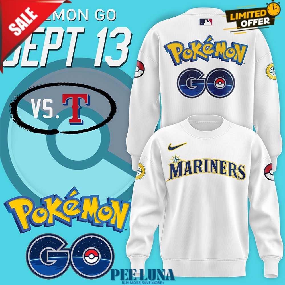 SEATTLE MARINERS 2024 POKÉMON GO NIGHT SWEATSHIRT