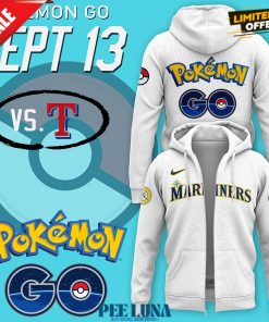 SEATTLE MARINERS 2024 POKMON GO NIGHT ZIP HOODIE