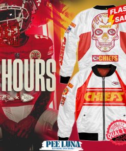 Kansas City Chiefs Team Offical Custom Red And White Bomber Jacket