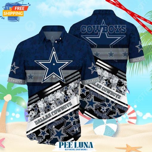 Cool NFL Dallas Cowboys Hawaiian Shirt Gift For Football Fans, NFL Hawaiian Shirt