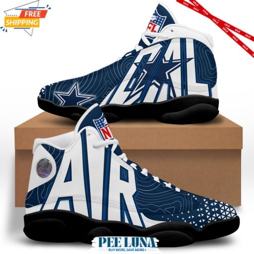 Dallas Cowboys Air Jordan 13 Custom Name Sneaker