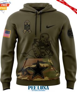 Mens Dallas Cowboys Nike Camo 2024 Salute to Service Club Fleece Pullover Hoodie 2