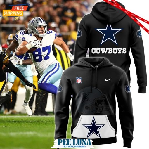 Men’s Fanatics Black Dallas Cowboys Alternmate Helmet Pullover Hoodie