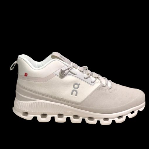 Ash White On Cloud Hi Edge Shoes