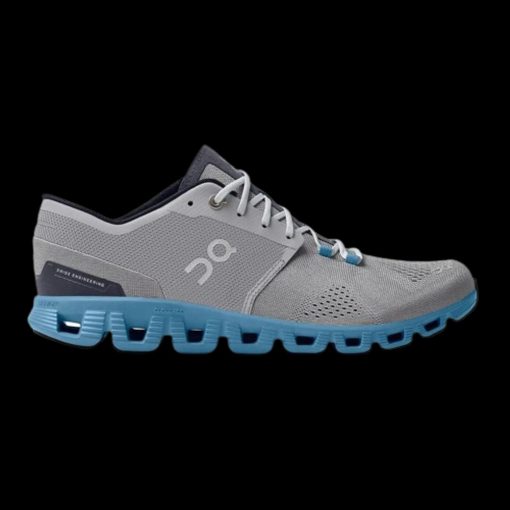 Cloud X Men Women Gray on Blue Shoes