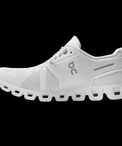 On Cloud 5 All White Shoes