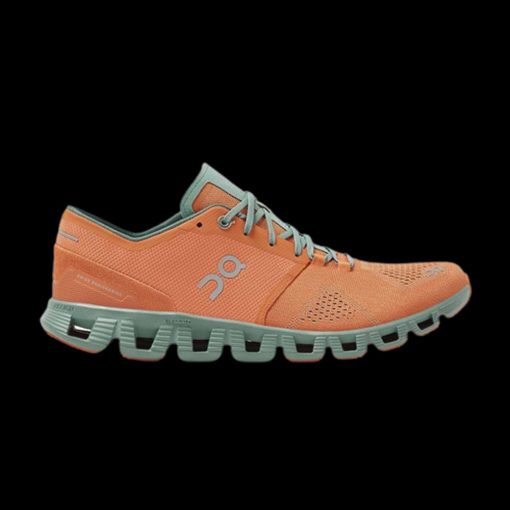 On Cloud X Orange on Hey Shoes