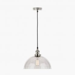 Cecilia Clear Glass Dome Ceiling Light Pendant 30cm3