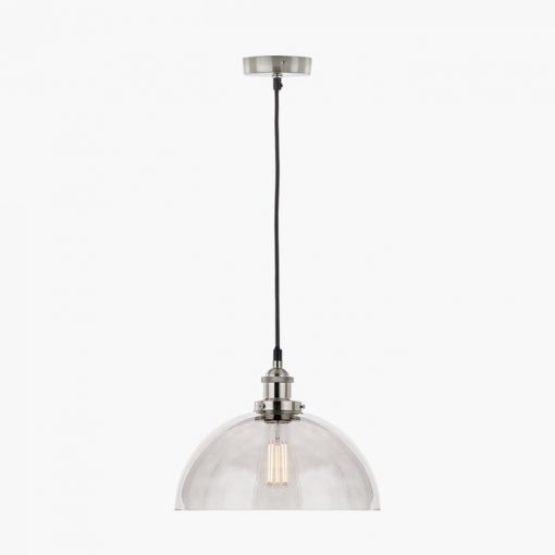 Cecilia Clear Glass Dome Ceiling Light Pendant – 30cm