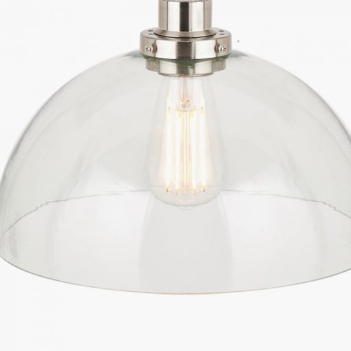 Cecilia Clear Glass Dome Ceiling Light Pendant – 30cm