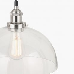 Cecilia Clear Glass Dome Ceiling Light Pendant 30cm6