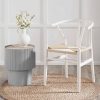 Akari Mid-Century Walnut Coffee Table with White Marble Top