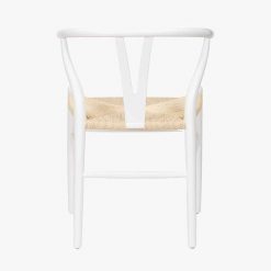 Scandi White Beech Wood & Natural Rope Dining Chair5
